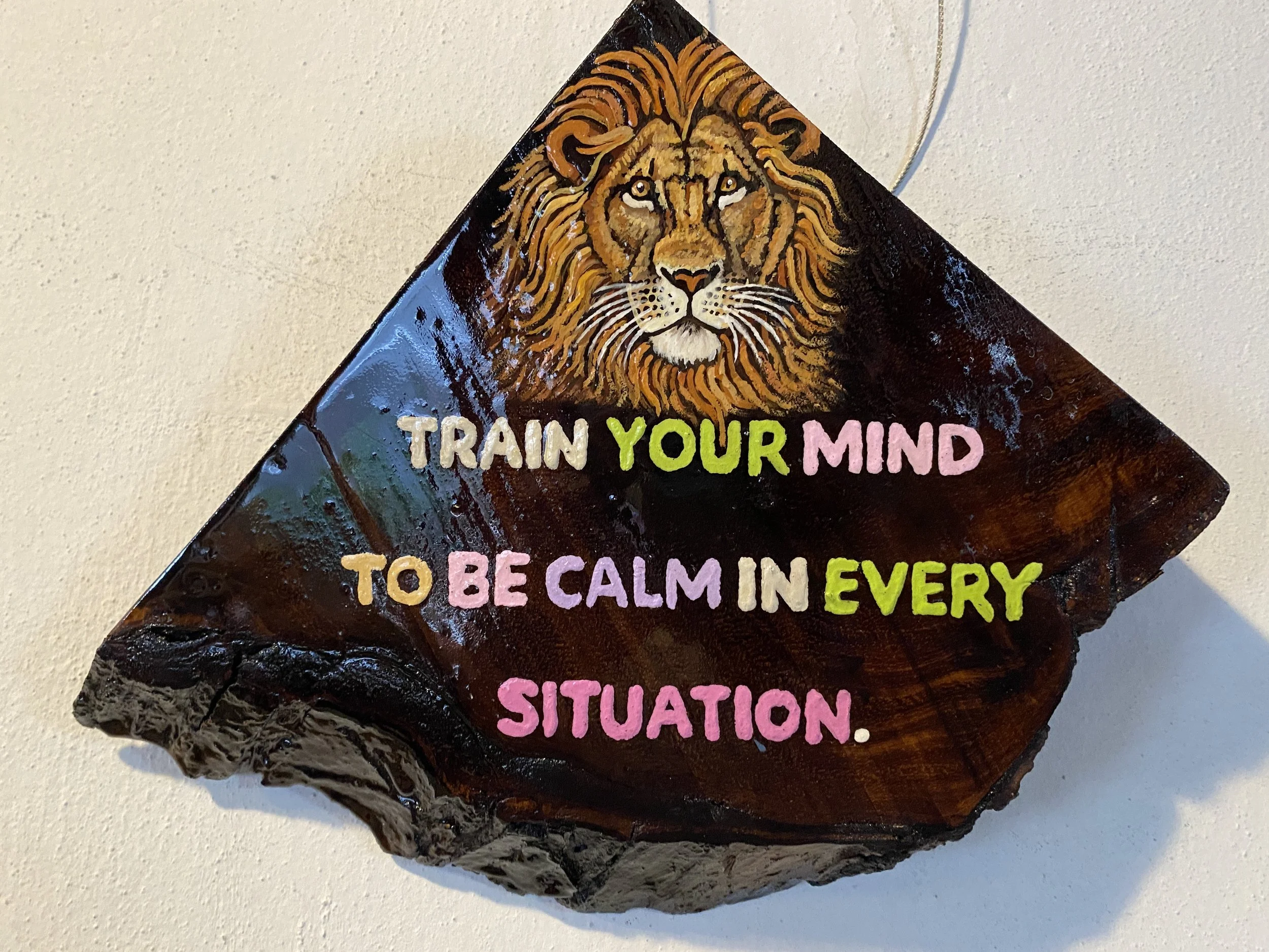 Inspiring Lion Wooden Wall Art