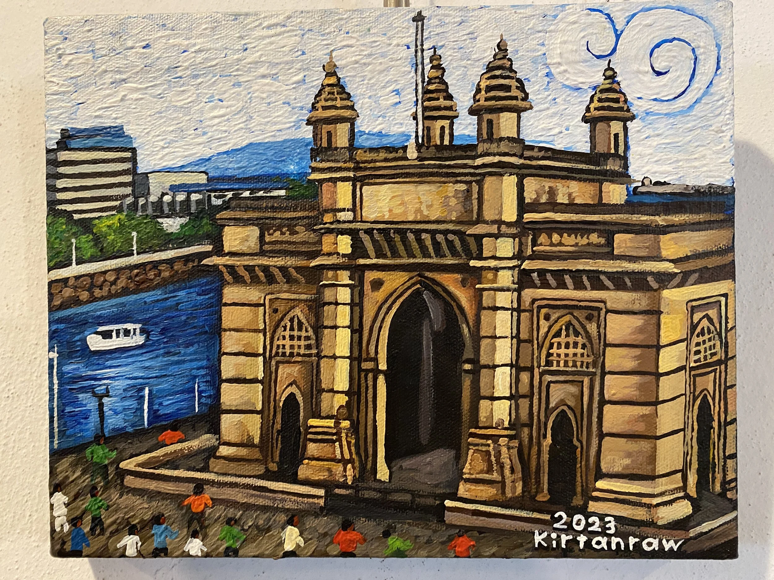 Gateway to Heritage: Original Painting by Kirtanraw