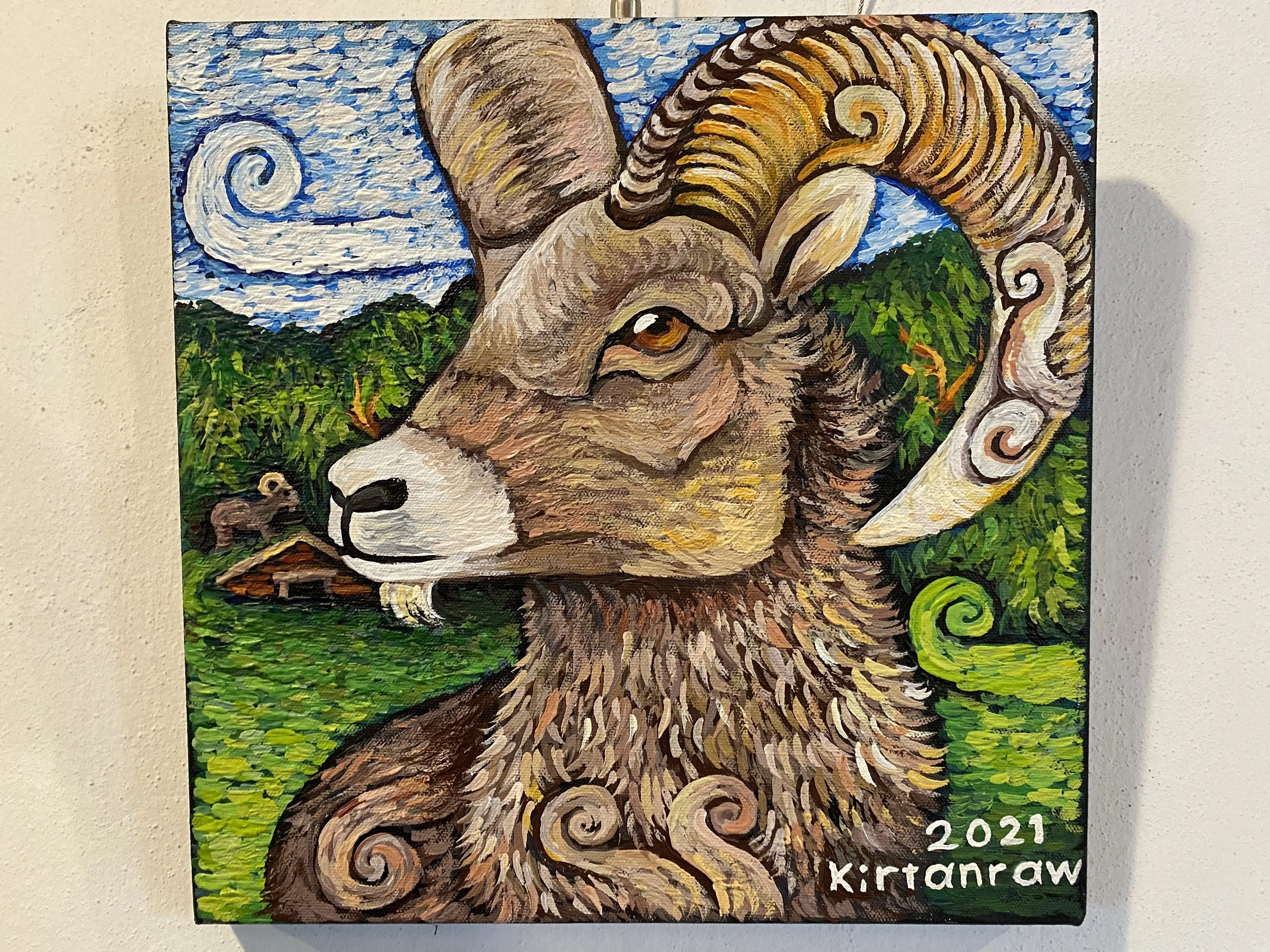 Majestic Ram Painting by Kirtanraw