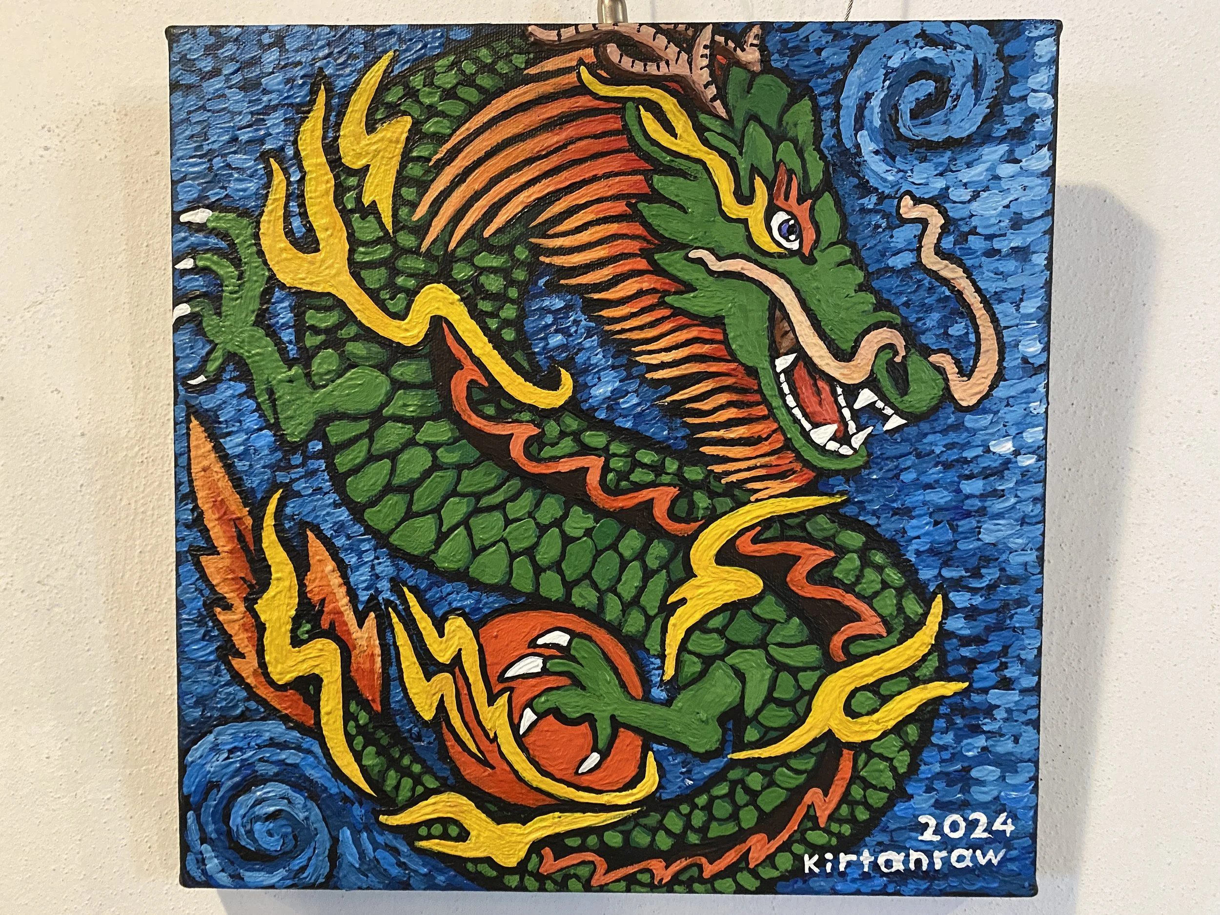 "Mystic Dragon" Painting by Kirtanraw