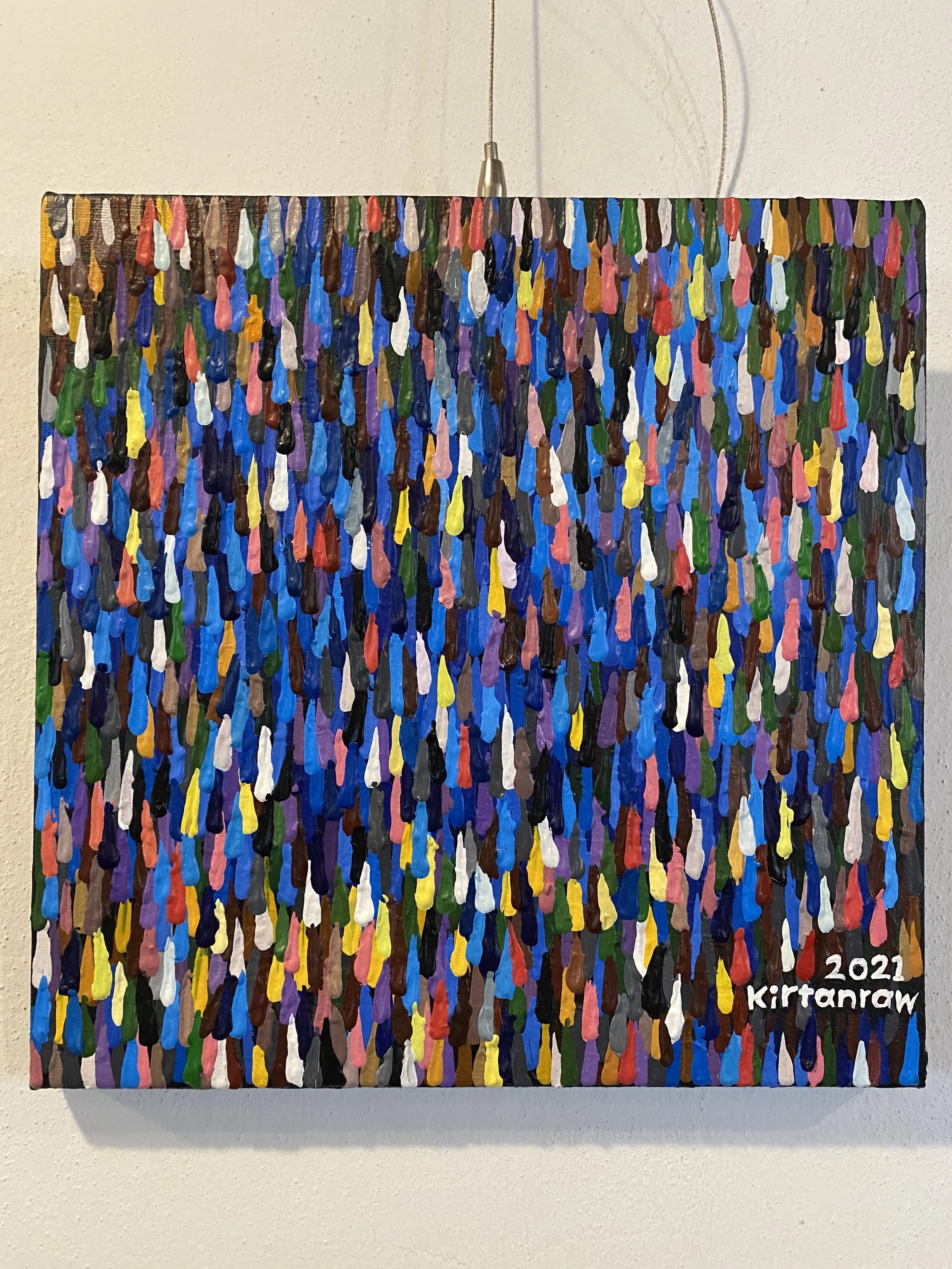 Vivid Harmony - Abstract Rain Drops by Kirtanraw