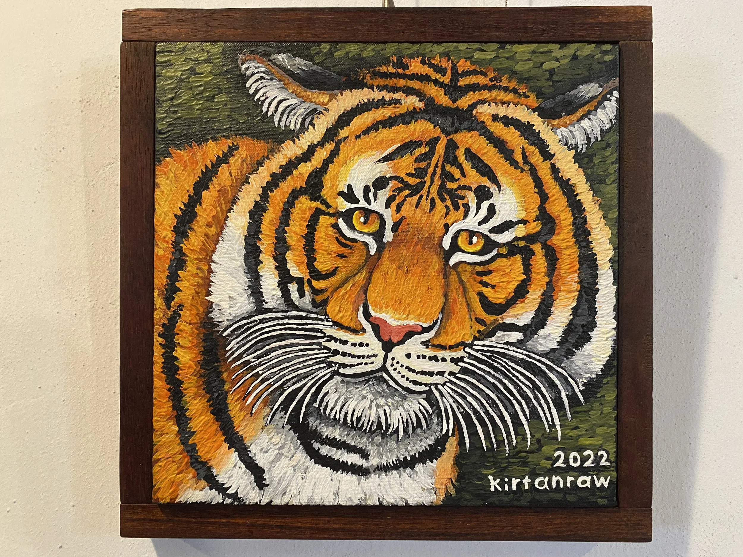 Vibrant Jungle Majesty: Tiger Portrait by Kirtanraw