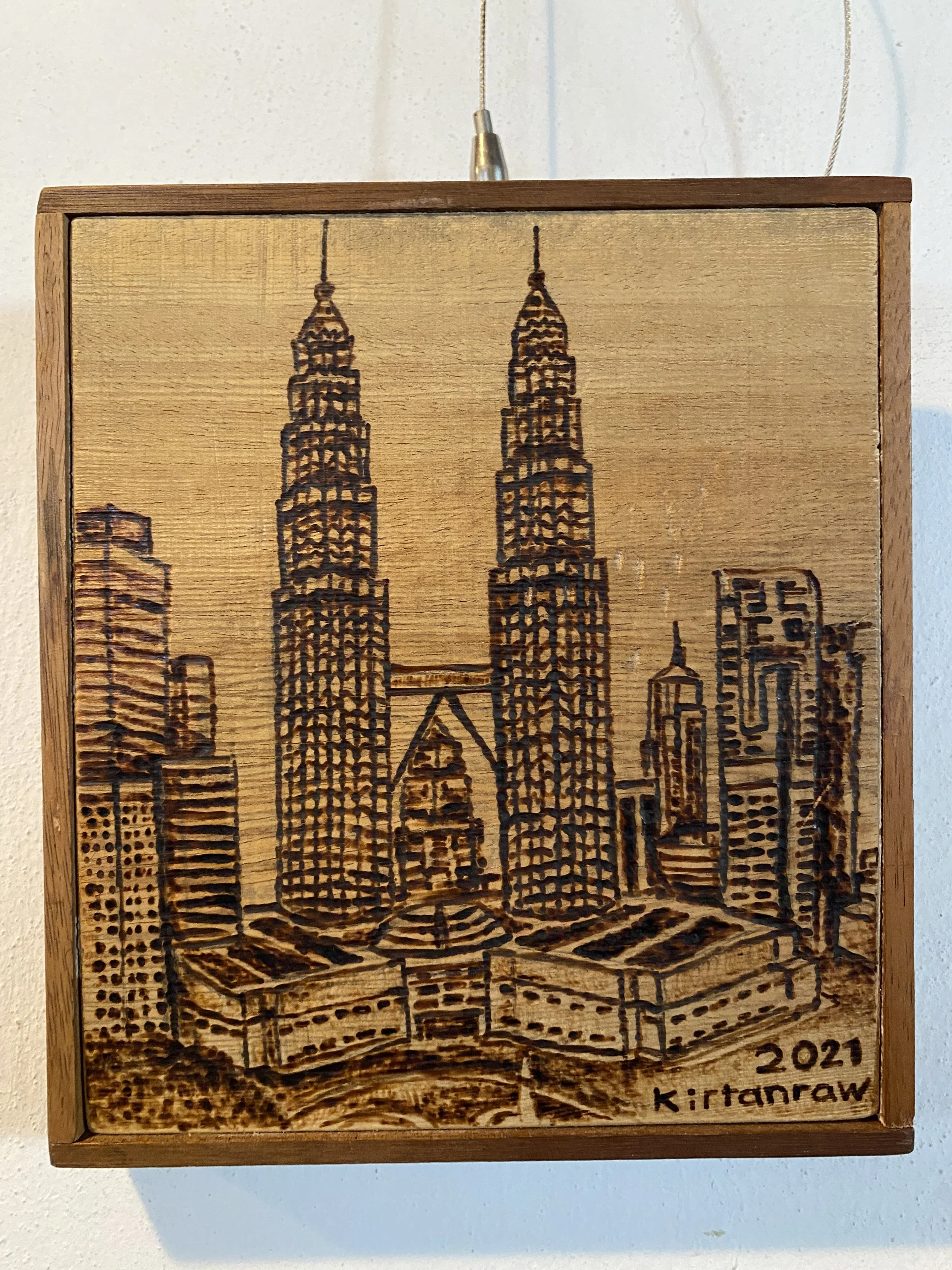 Wooden Cityscape Wall Art by Kirtanraw