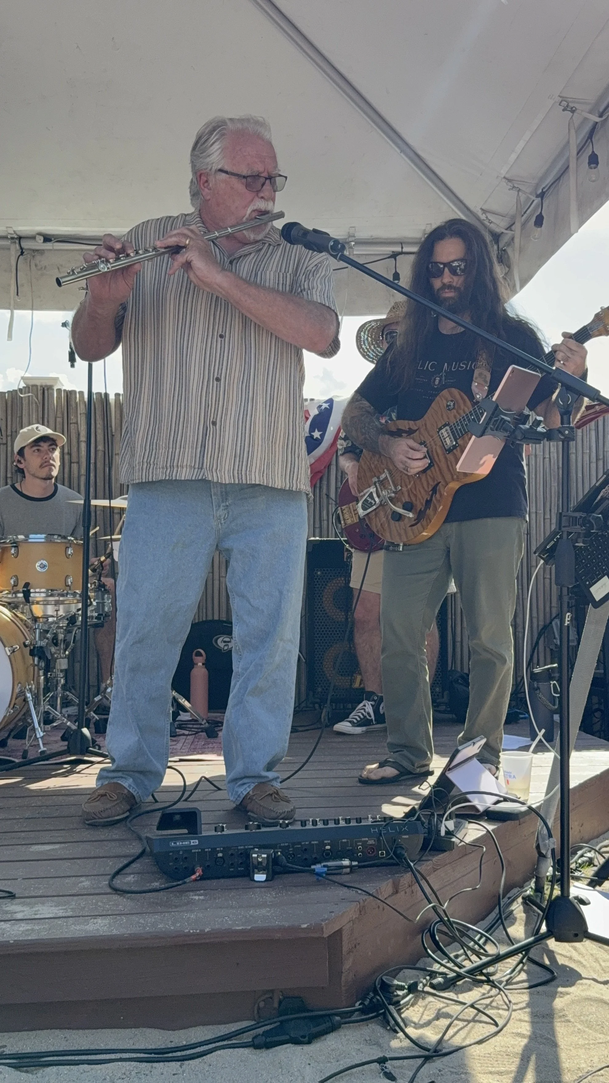 Father (Student) and Son (Founder/Instructor): Donald Reynolds and Erik Reynolds perform at Father's Day Extravaganza at River Rock Restaurant and Marina Bar