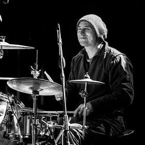 Red House Music and Rehearsal Studio instructor, Cengiz Baysal, plays drums at a performance. Cengiz is a world-renowned musician who teaches drums in Point Pleasant, NJ. 