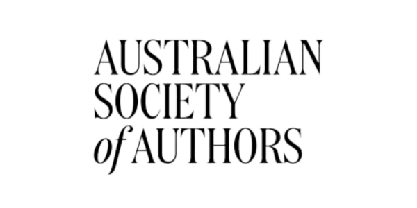 Logo for the Australian Society of Authors with stylized text