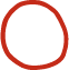 Simple red sketch of a head or face outline on a white background.