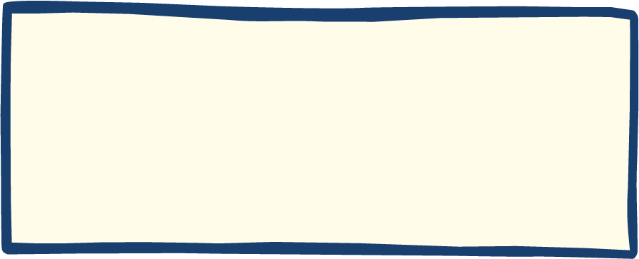 Blank white card with a dark blue border.