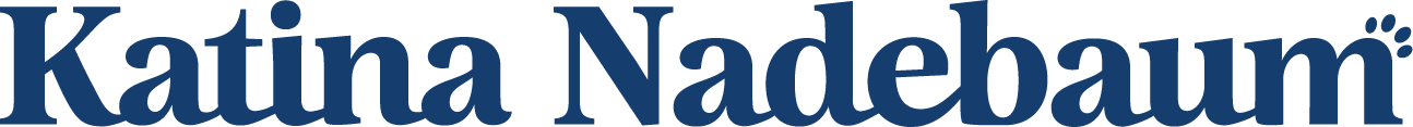 The text 'Kaitna Nadebaum' displayed in large, dark blue font on a transparent background.