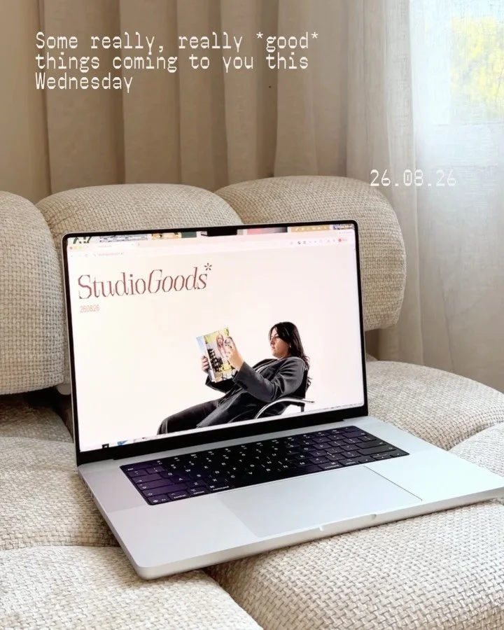 For good businesses ready to become unforgettable brands.

Studio Goods incoming this Wednesday 📞