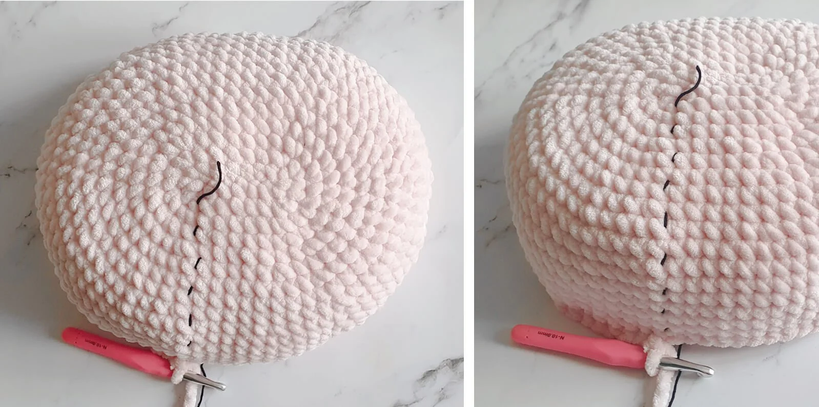 photos that show what the pillow looks like after R18
