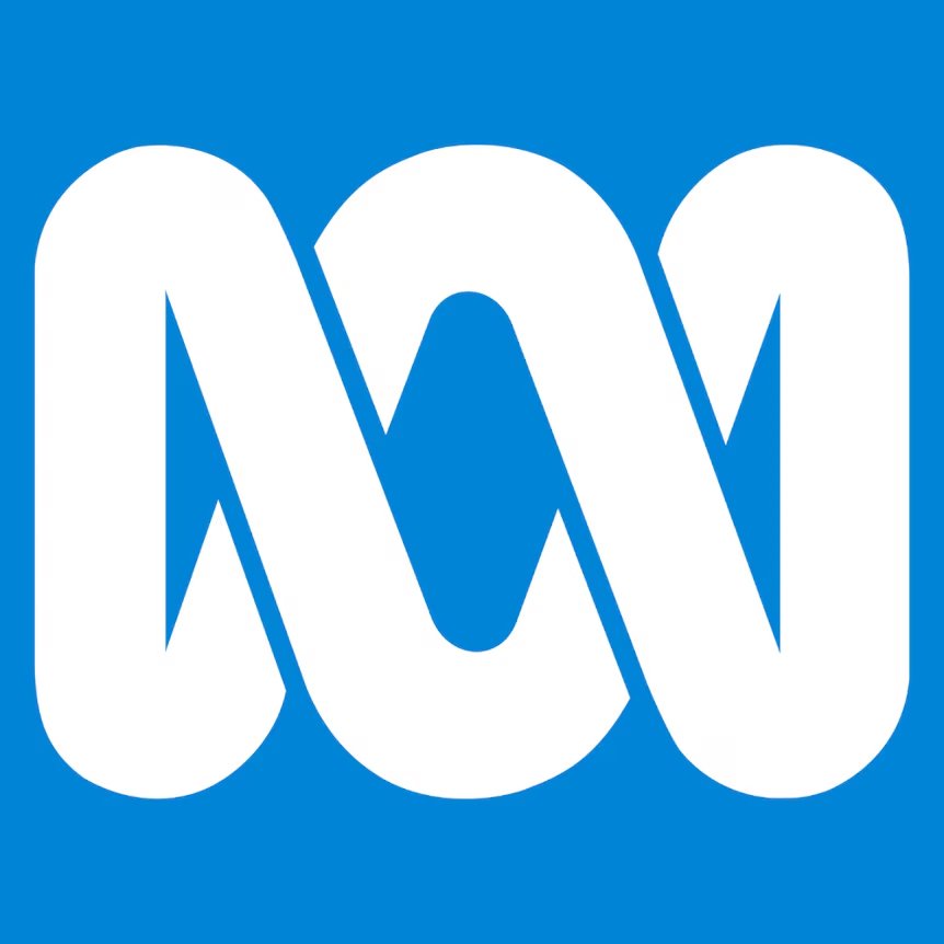 ABC logo with white letters on a blue background.
