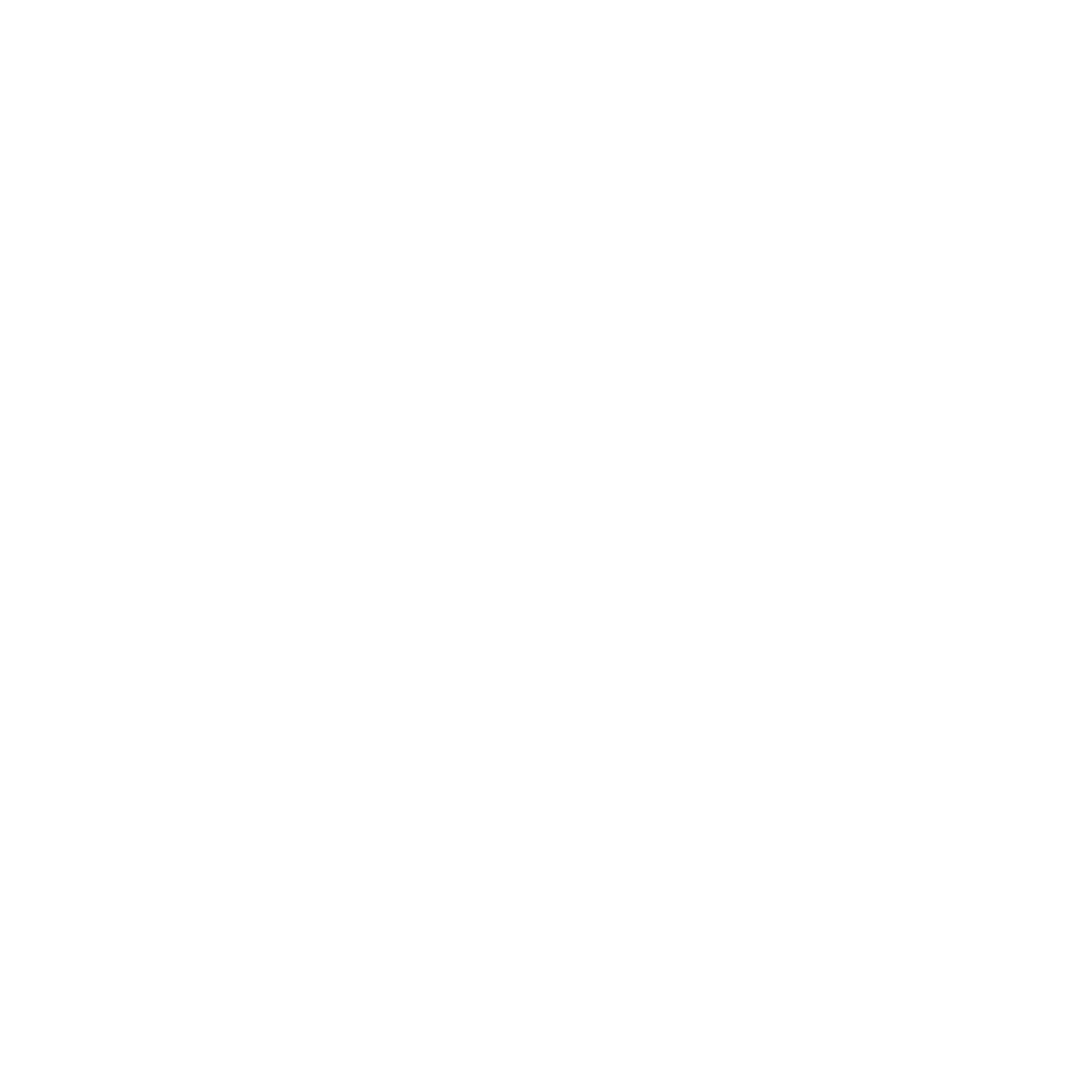 Black and white YouTube play button icon.
