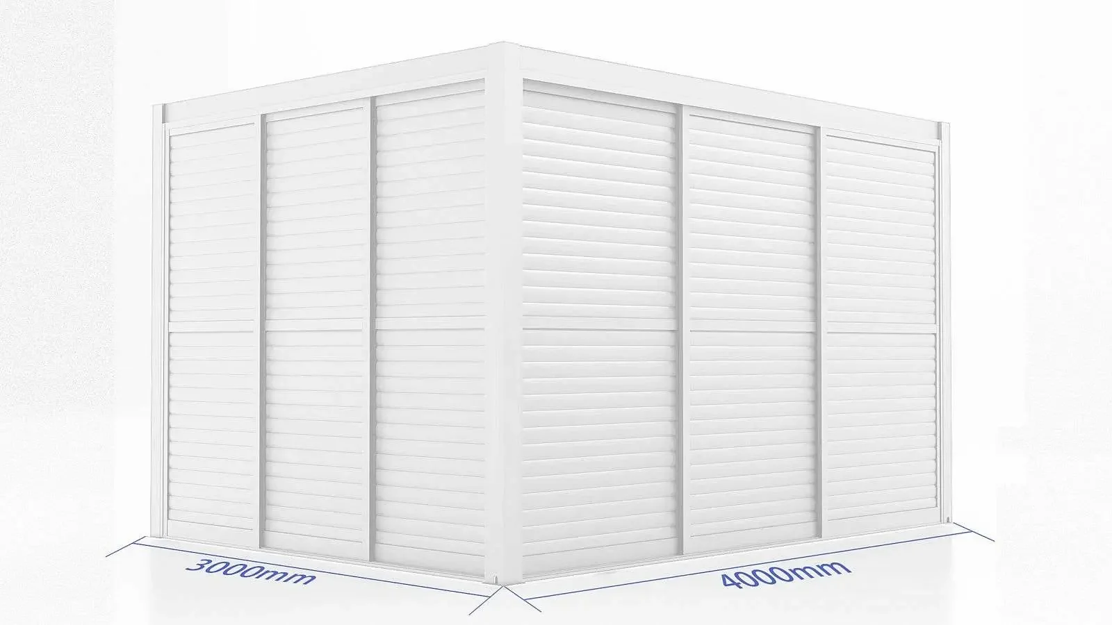 Sliding Door Louvred Panel