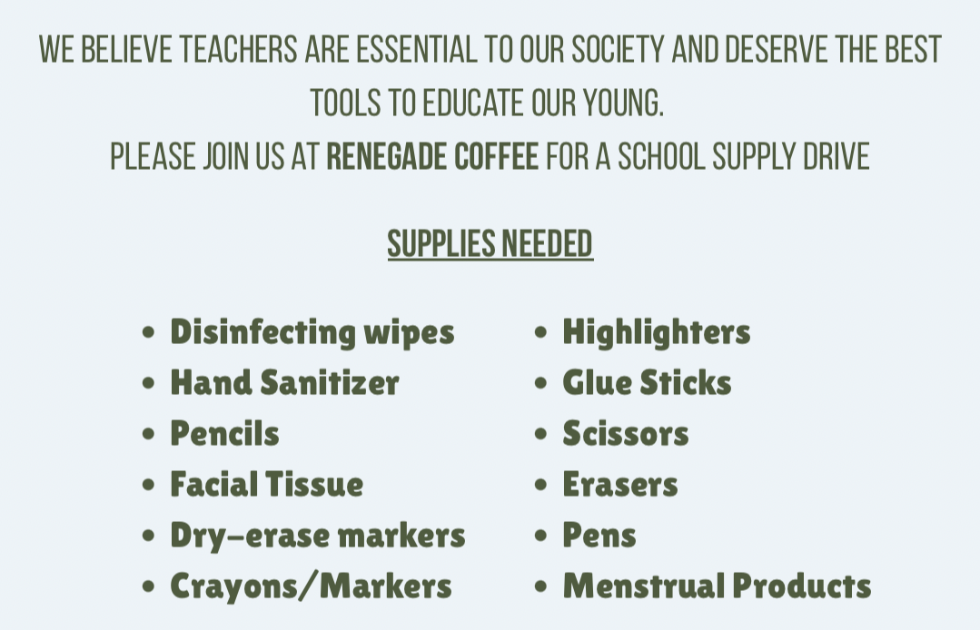 School Supply Drive Day 2