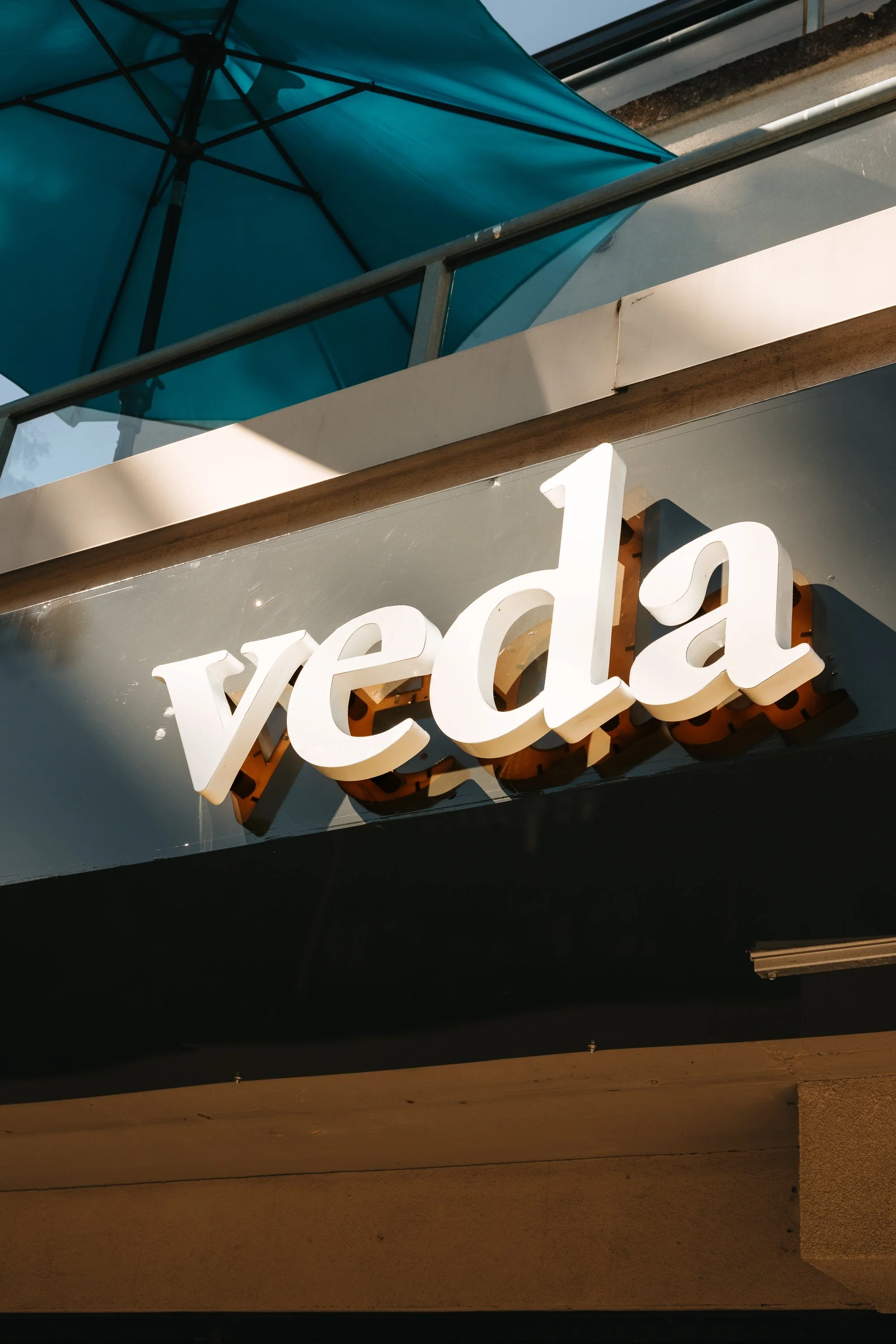 Veda South Indian restaurant exterior in Kitsilano, Vancouver.