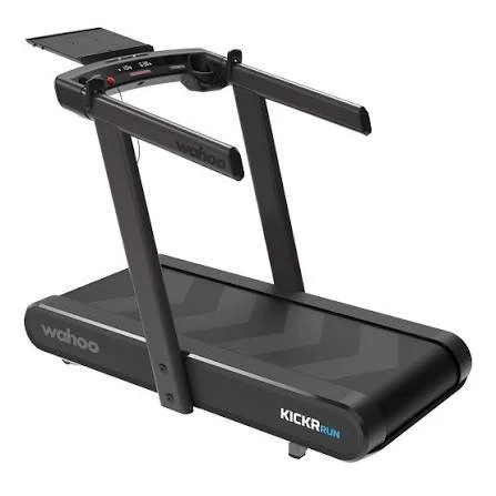 Wahoo KICKR RUN smart treadmill with handrails and control console