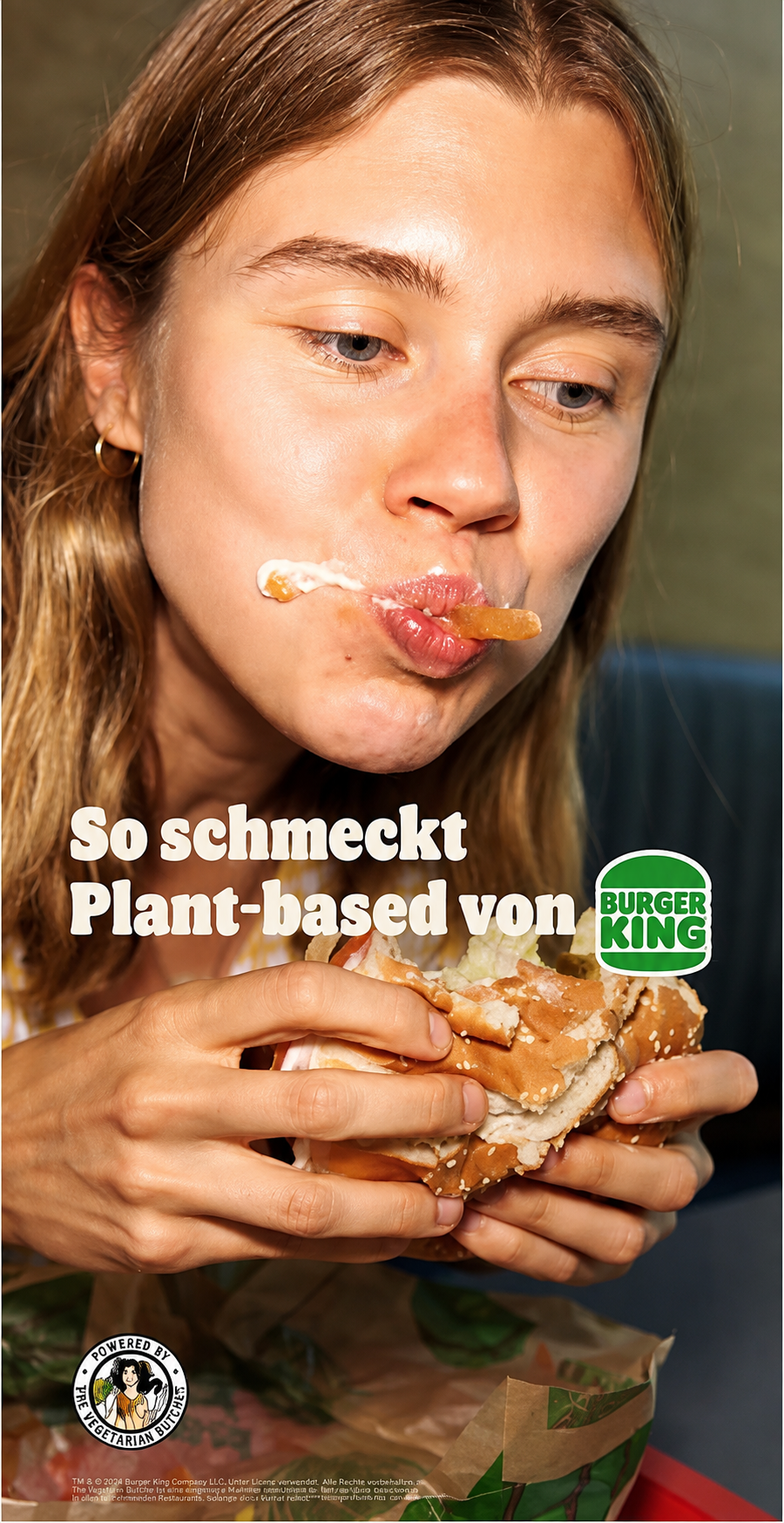 If you can't beat the market leader at burgers, change the burger game. Go veggie