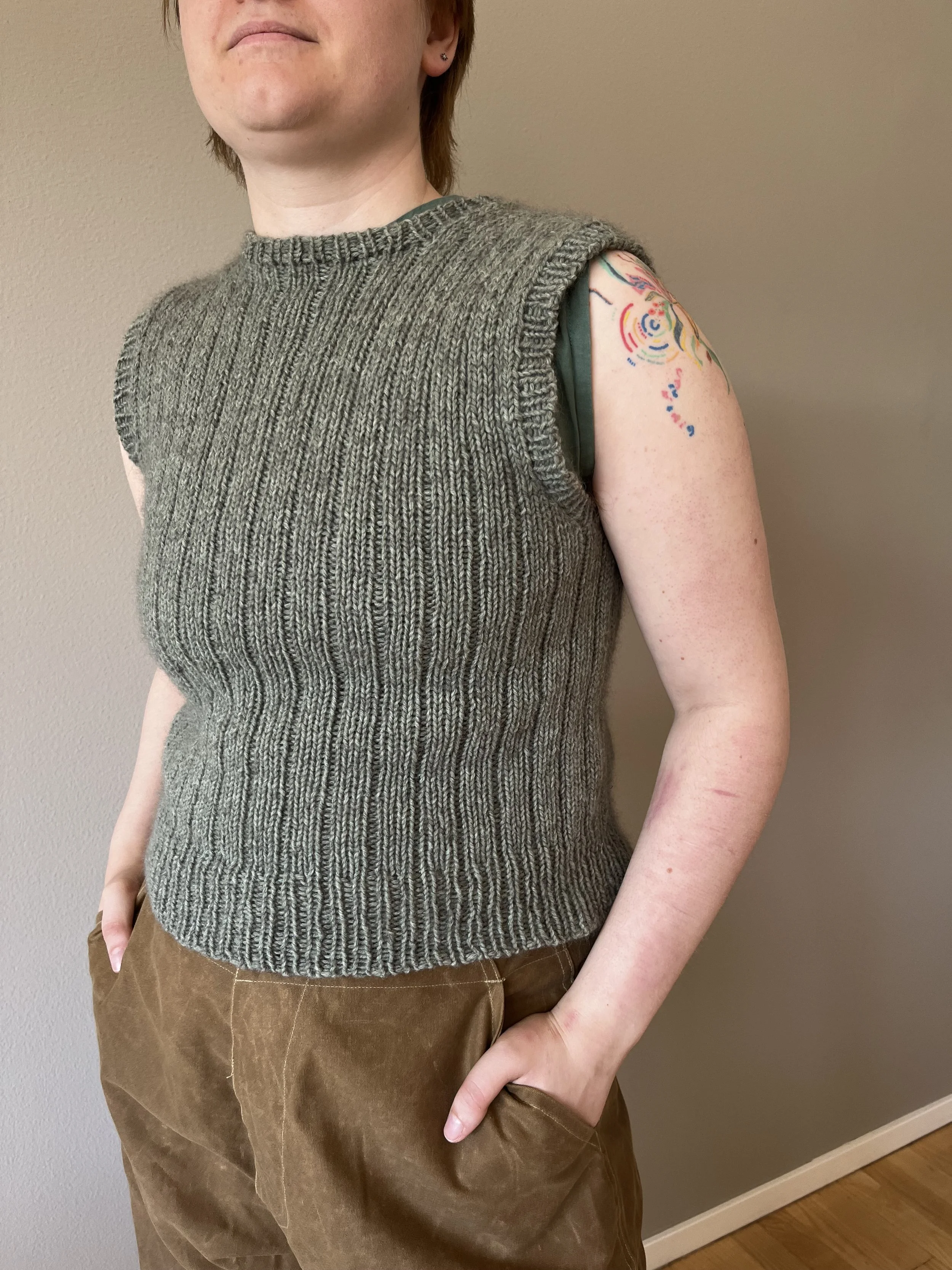 Striped vest