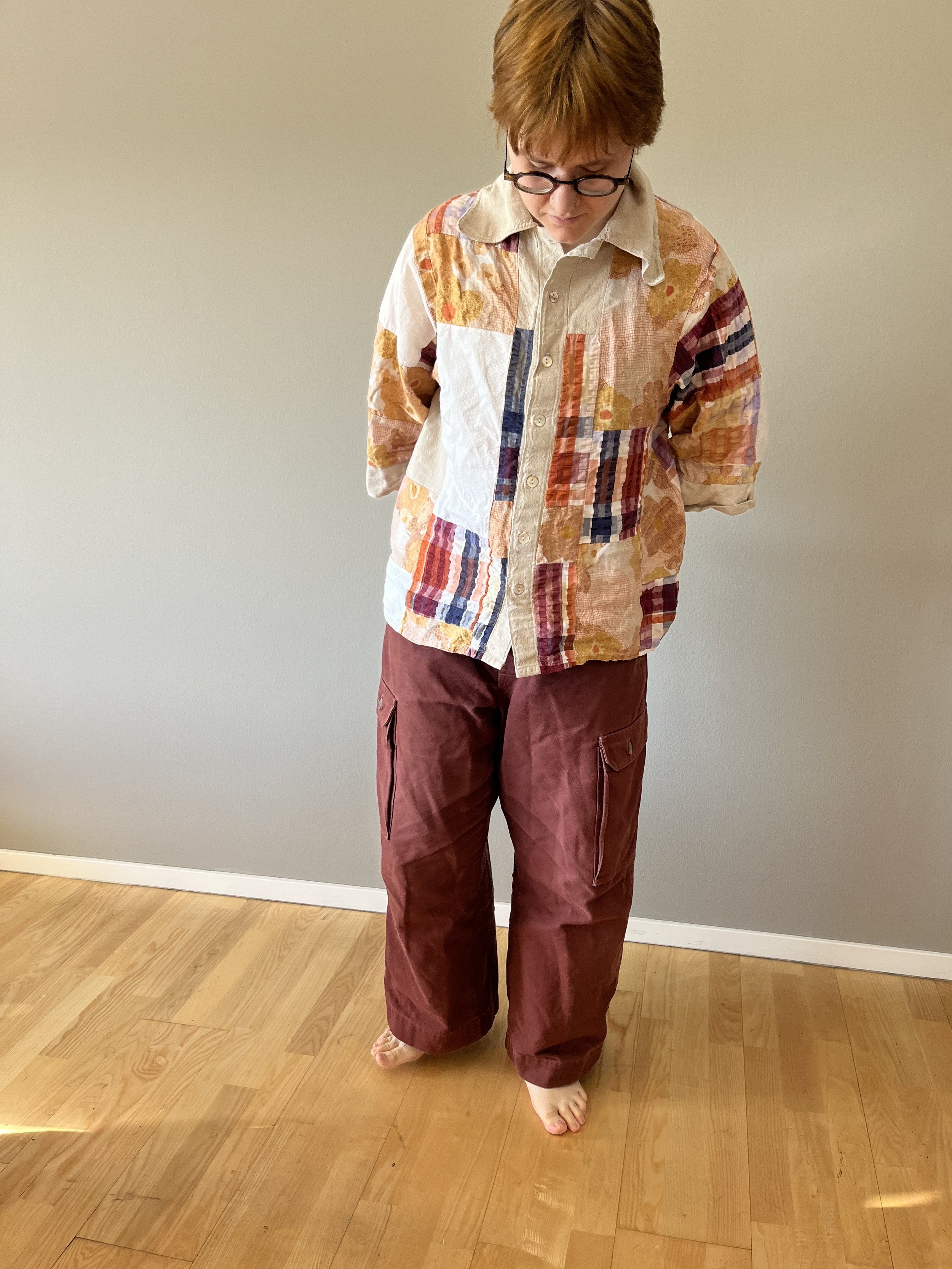 Patchwork button up