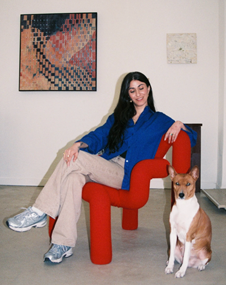 Image of Neshat and Diaz the dog