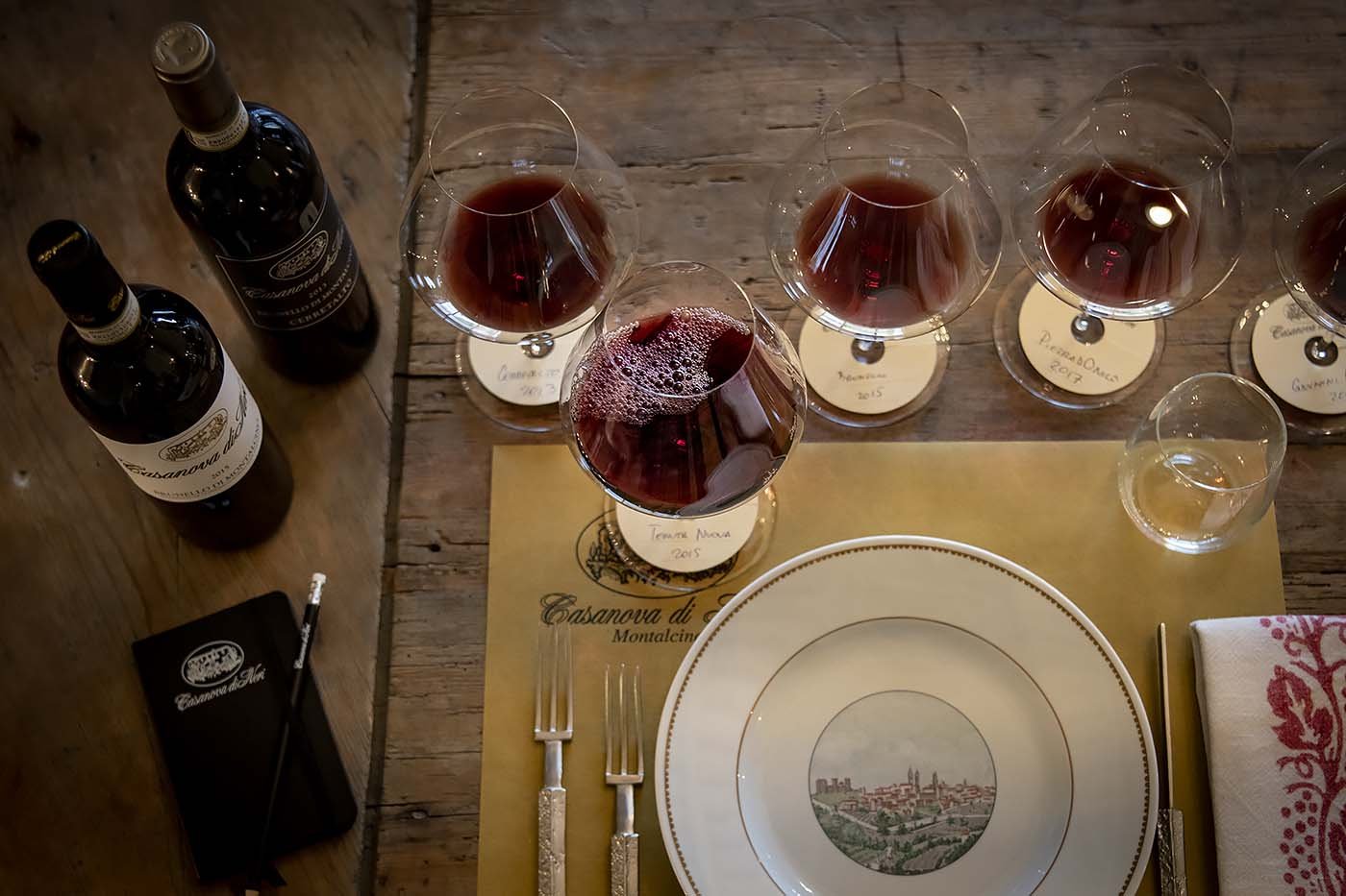 Image of a wine tasting event