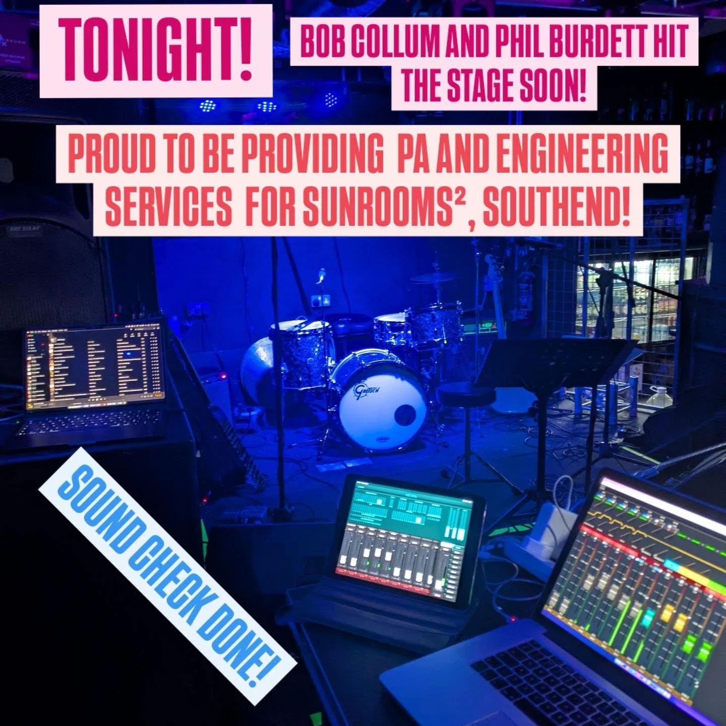 Lets do this!
Contact us for all your sound engineering needs!

#southendmusic #soundengineering #livemusic