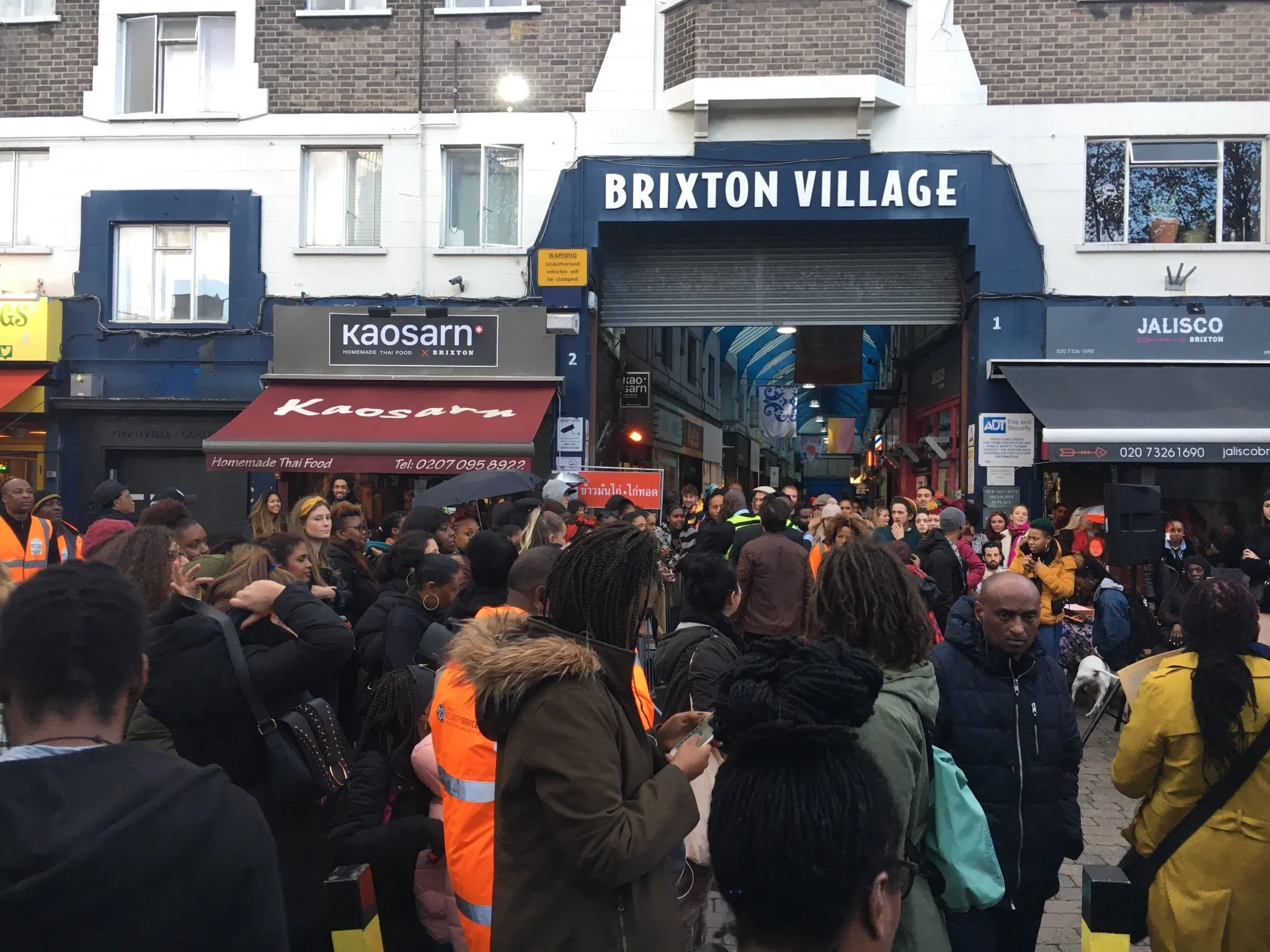 A photo showing an external entrance of Brixton Village