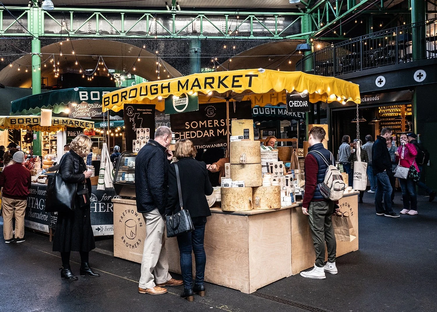 Photo of Borough Market cheese market seller