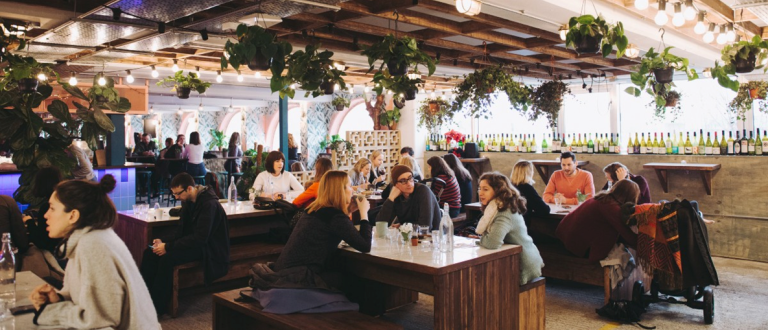 A photo showing the inside of Peckham Levels