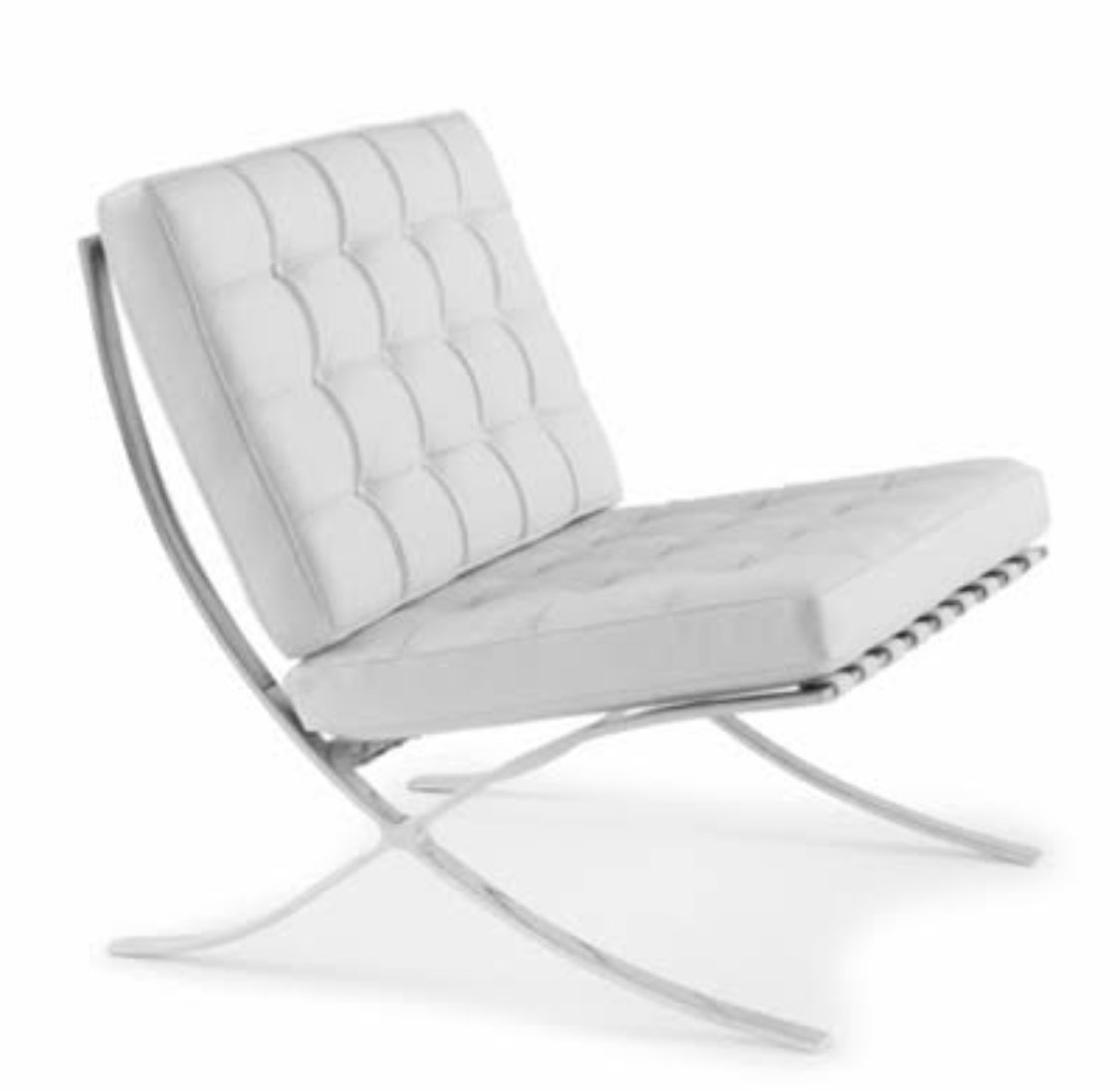 White Barcelona Chair