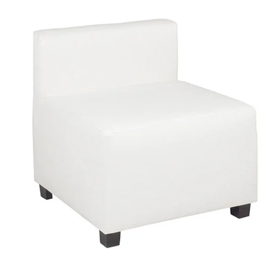 White Low Back Chair