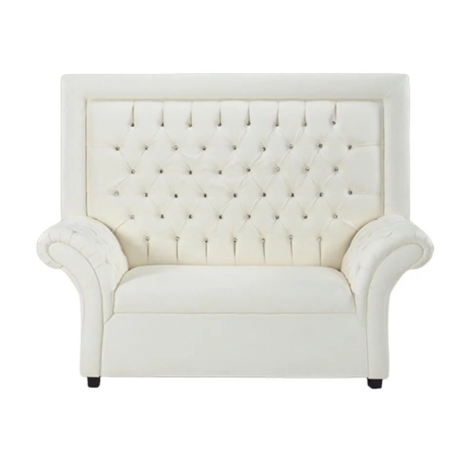 Crystal High Back Loveseat