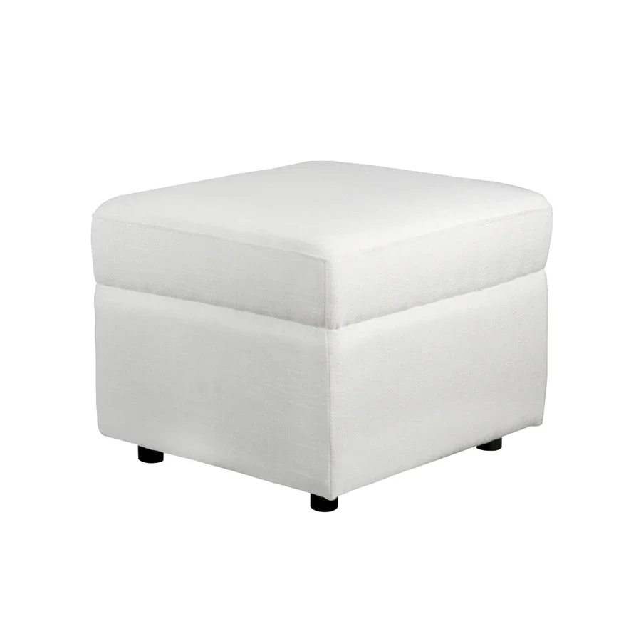 White Square Ottoman