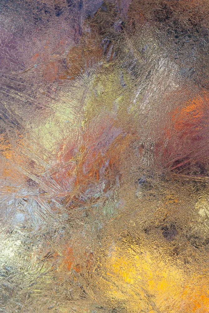 Frozen Light #10. Print size 24"x16". Thin black metal frame, matting with museum glass. (Copy)