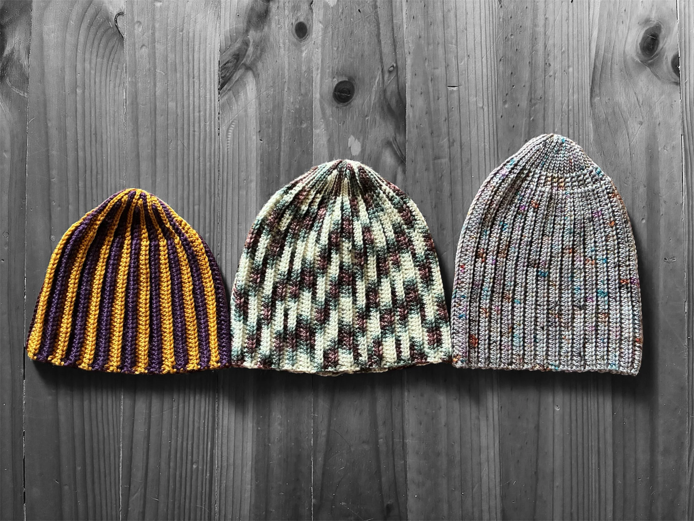 Roadie Crochet Beanie - Regular, Slouchy and Fold-over brim fit