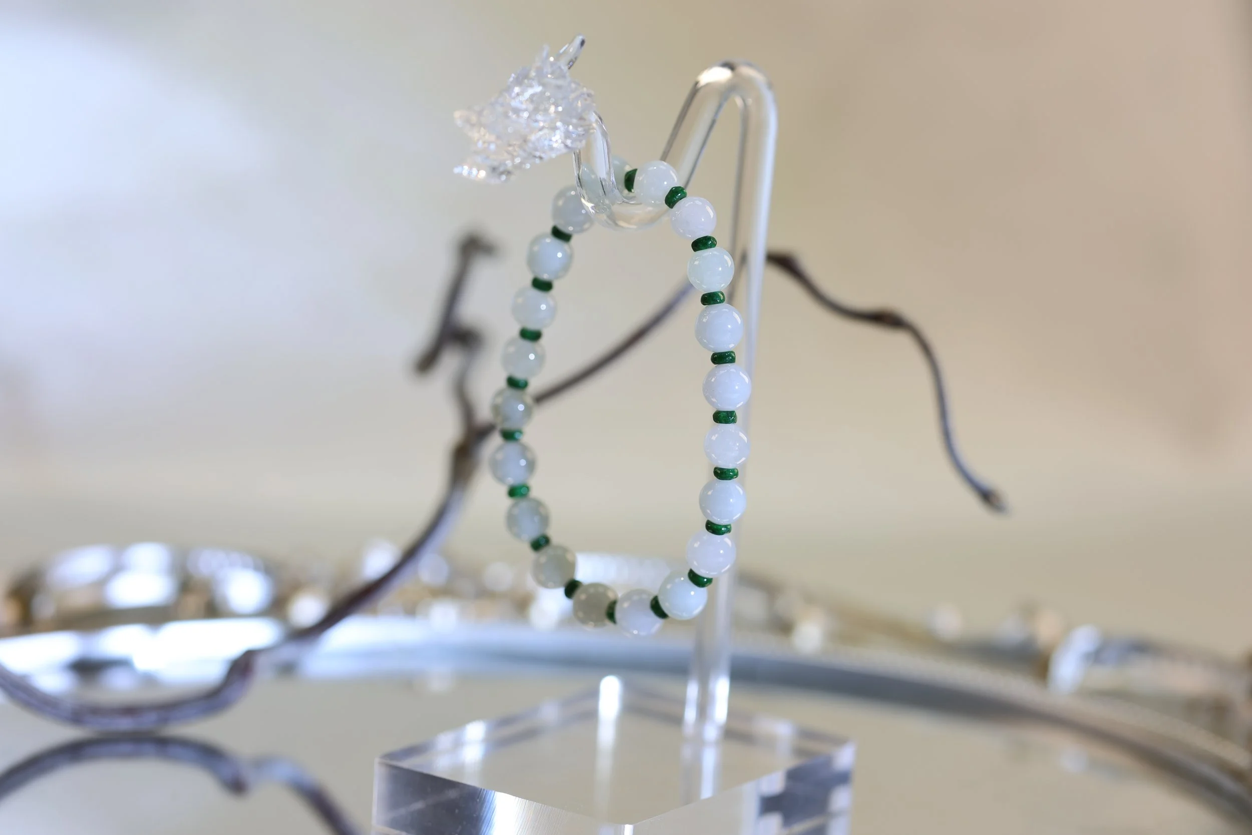 Porcelain Jade - Beads Bracelet