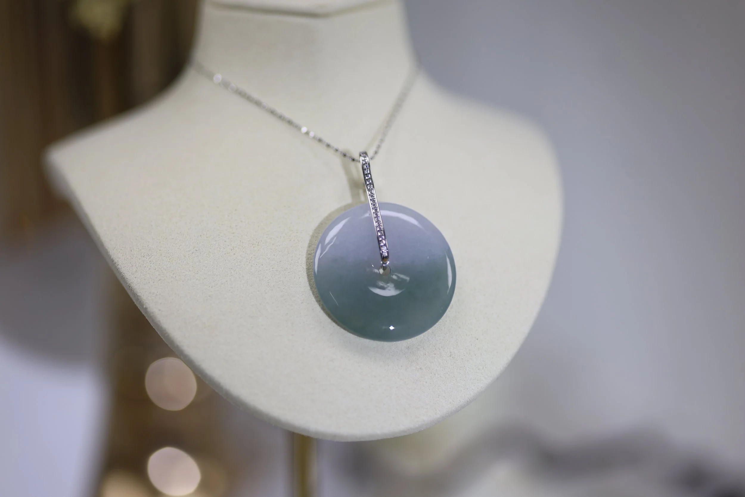 Serene - 平安扣 Jadeite Necklace