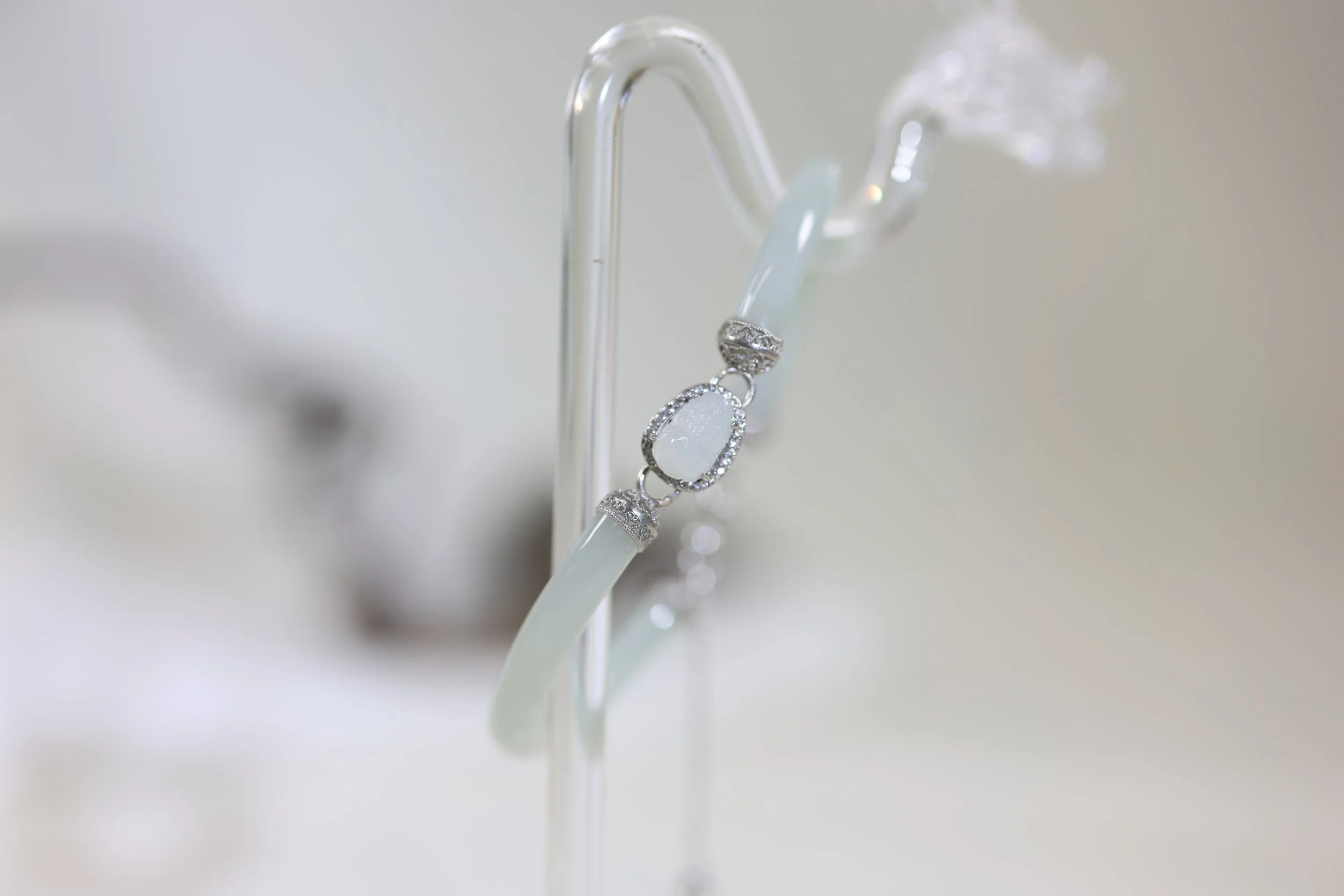 Longevity Peach 壽桃 - Jadeite Bracelet 1