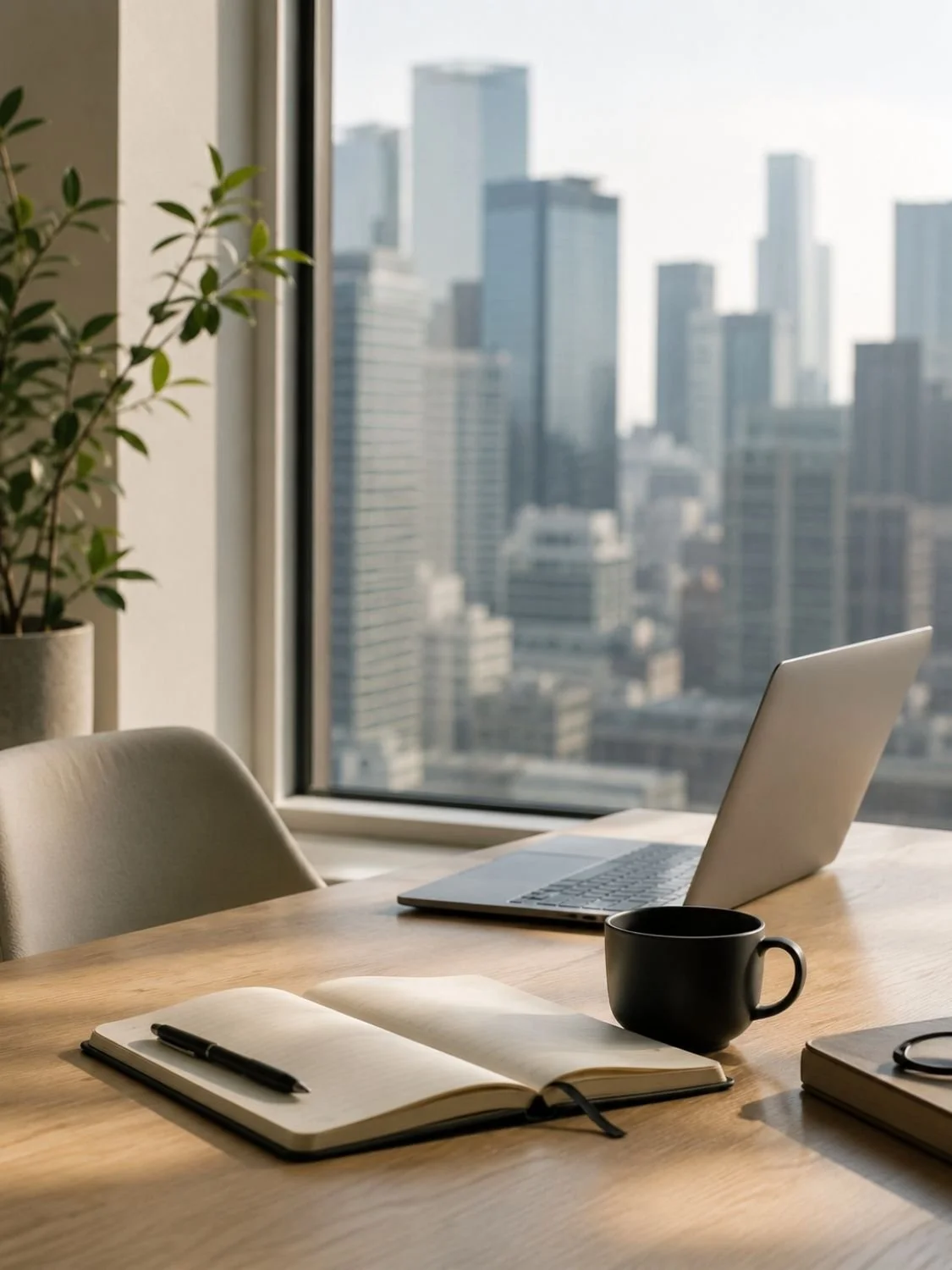 Modern city office workspace for smarter investment decisions and trading made easy