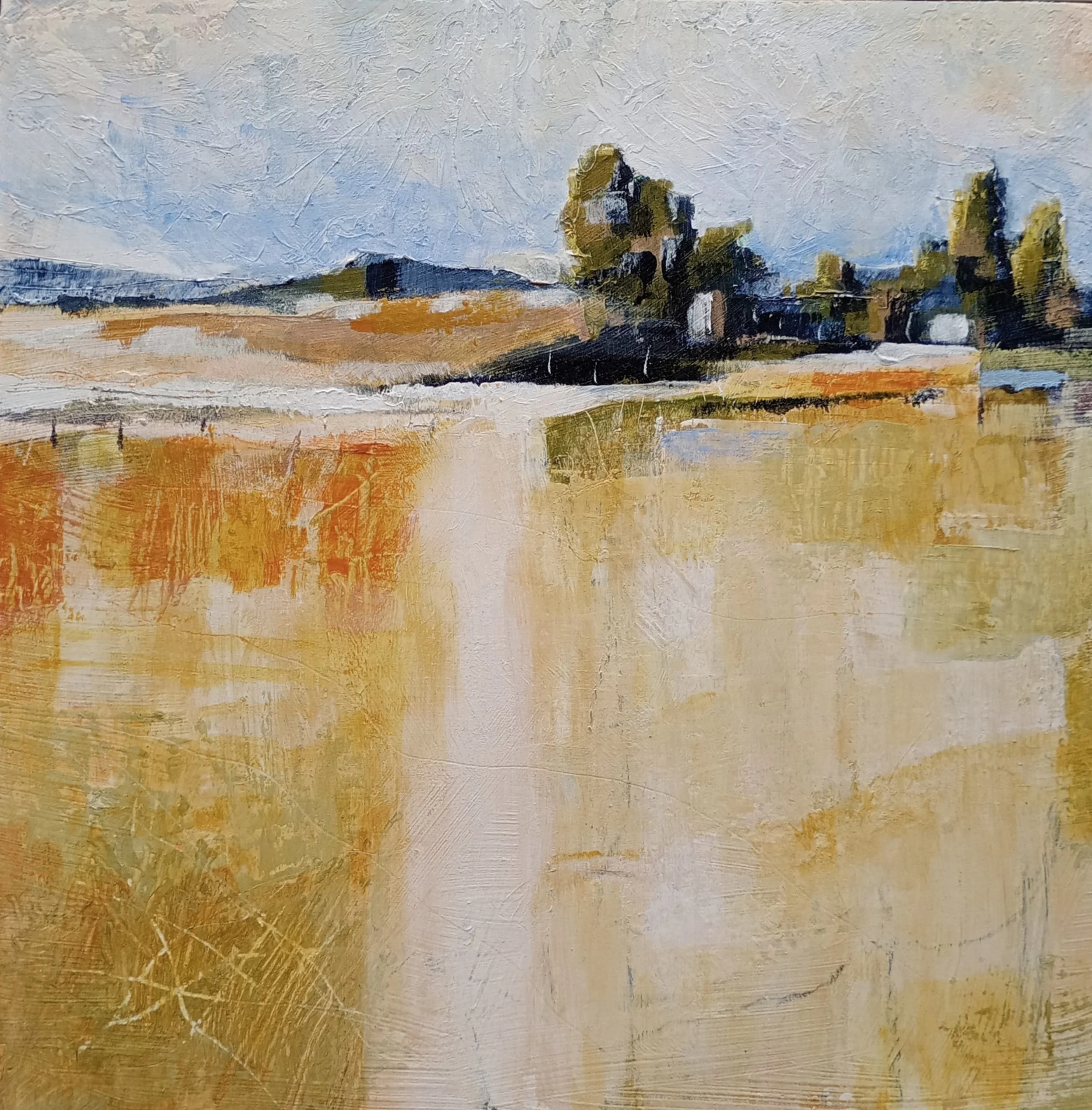 4. Field above Olney Acrrylic on wood,30 x 30cm 2024.jpg
