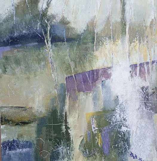 Winter - Emberton 2 - Acrylic on wood 30 x 30cm     Sold 