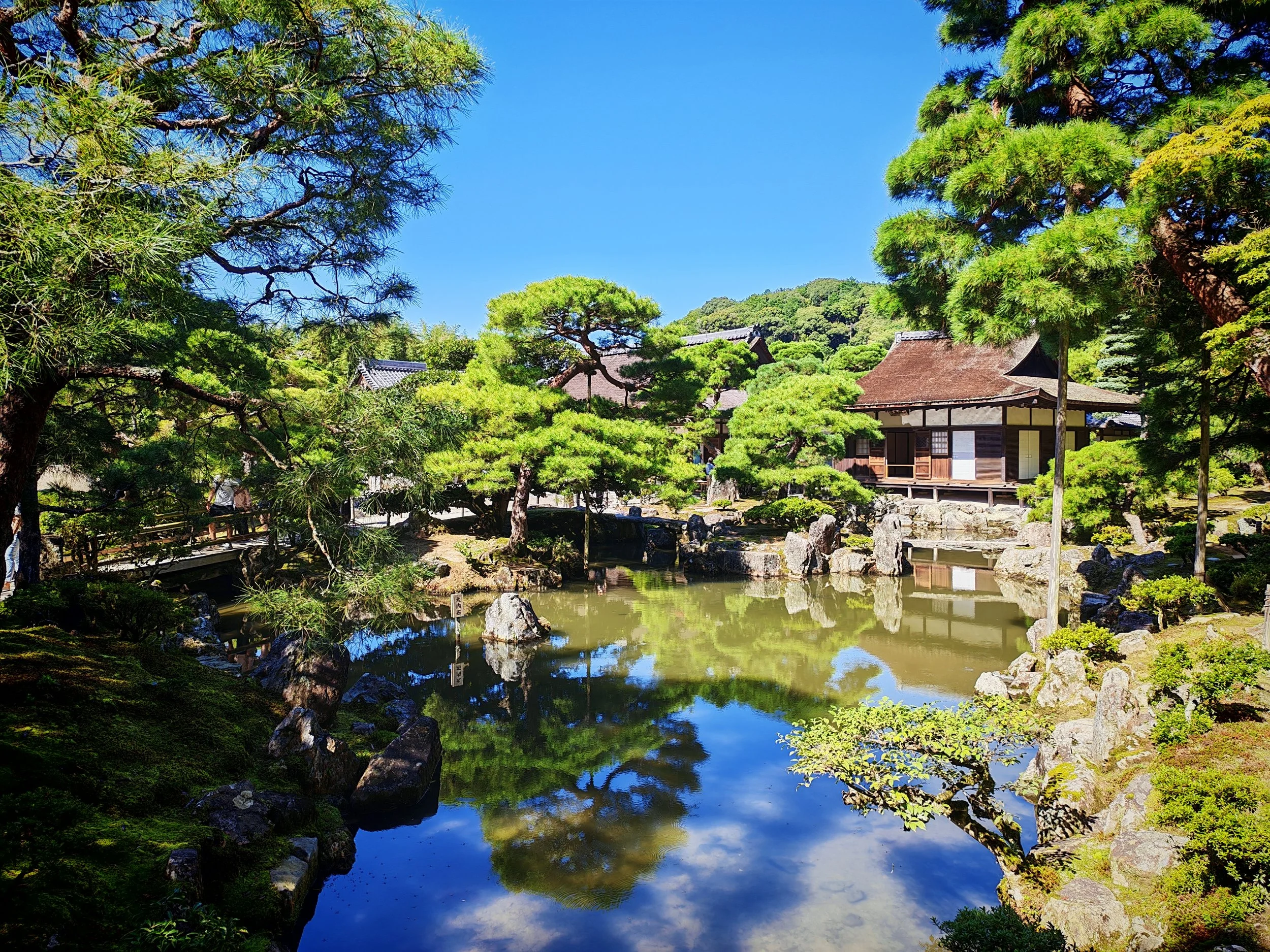 A kiotói Ezüst Pavilon (Ginkaku-ji) zen templom és kertje