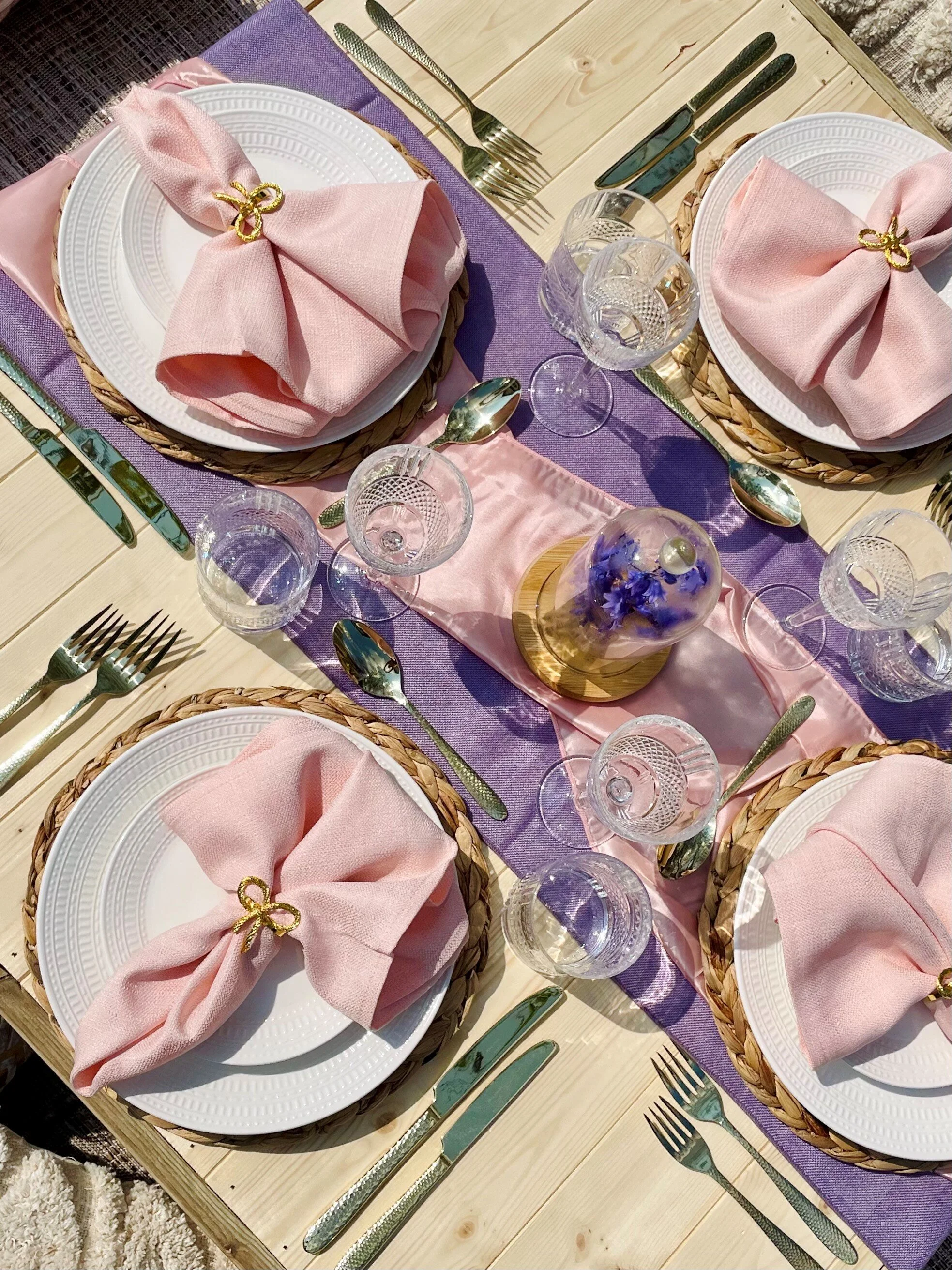 Pink and purple picnic
