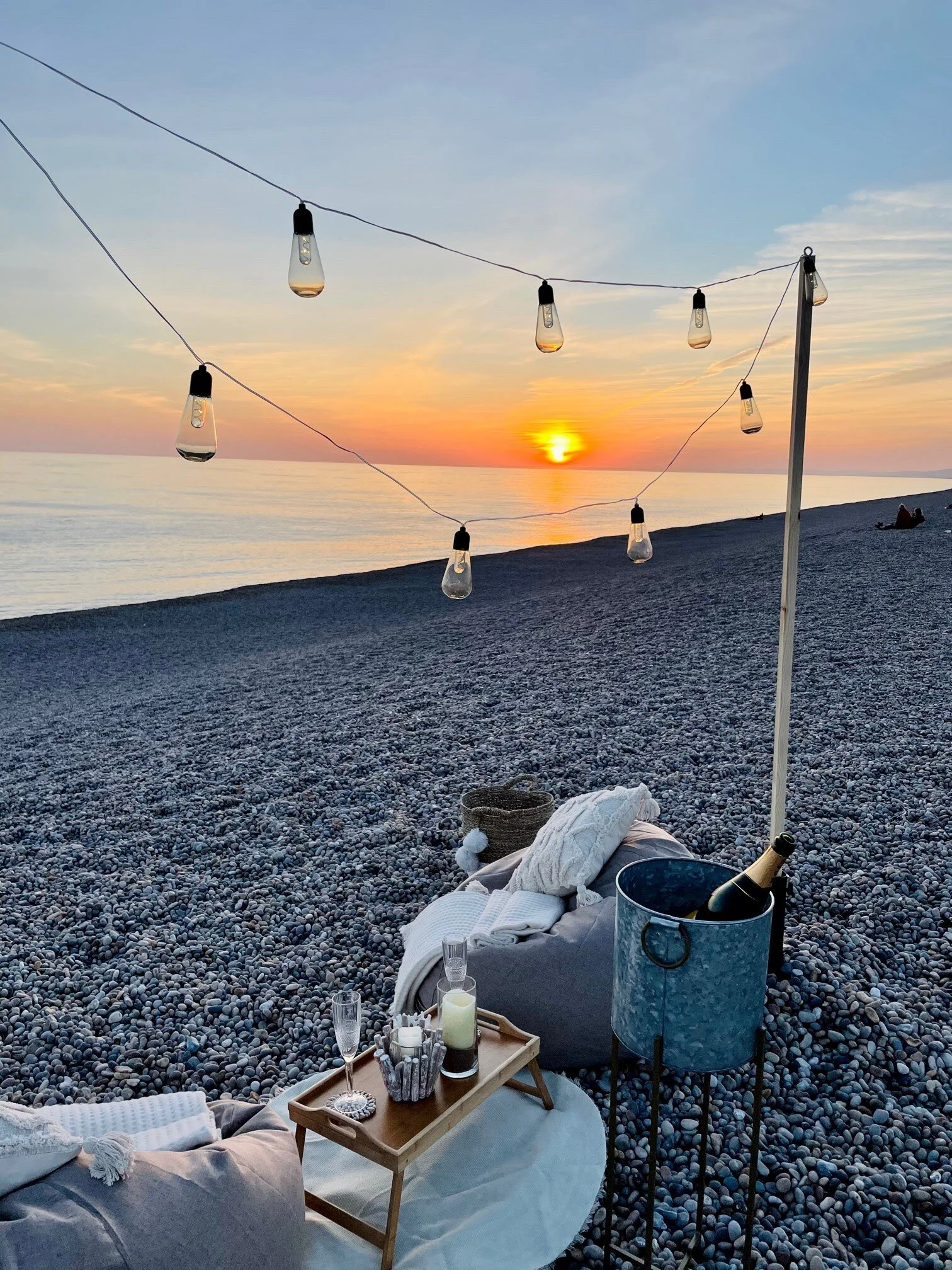Chesil beach sunset
