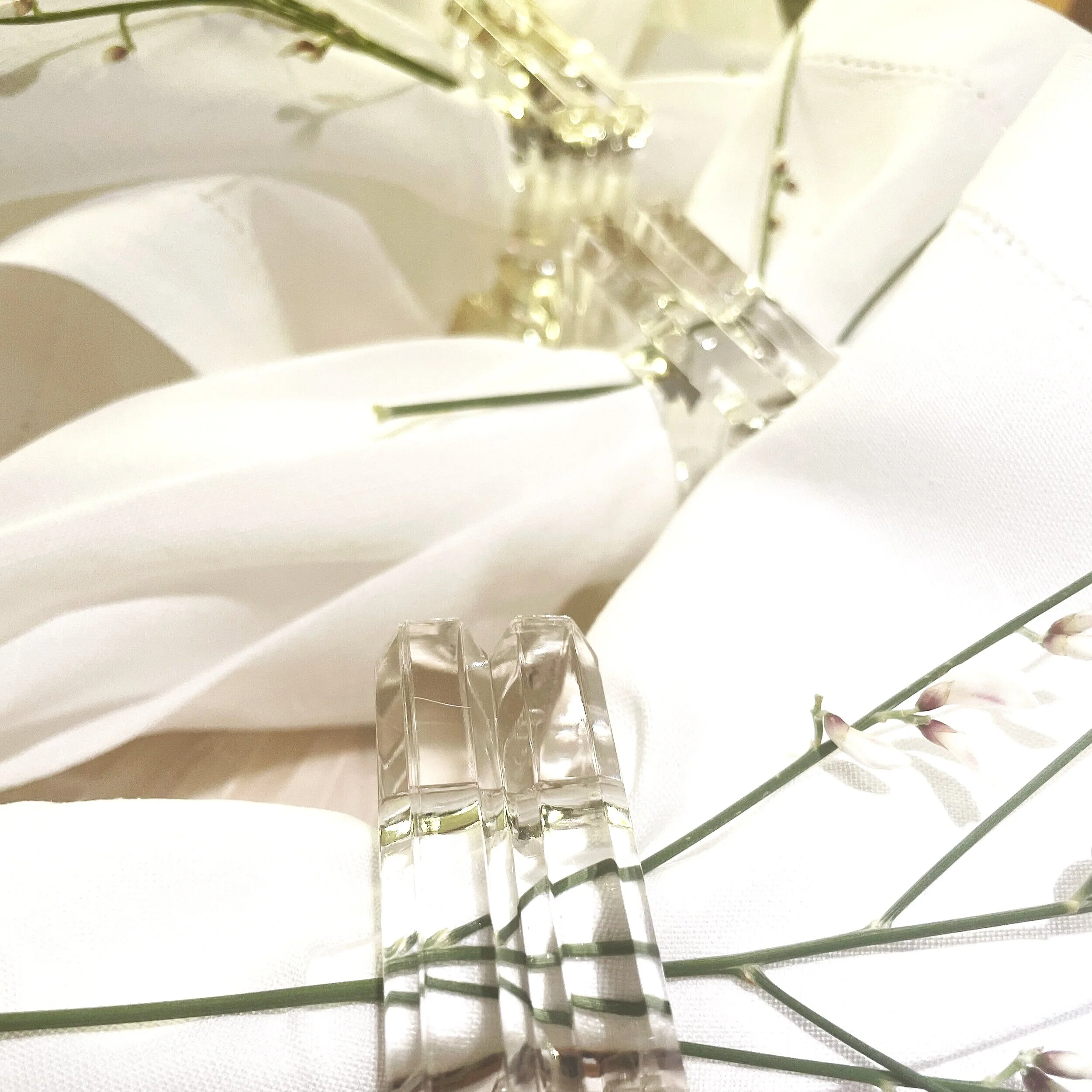 White napkins
