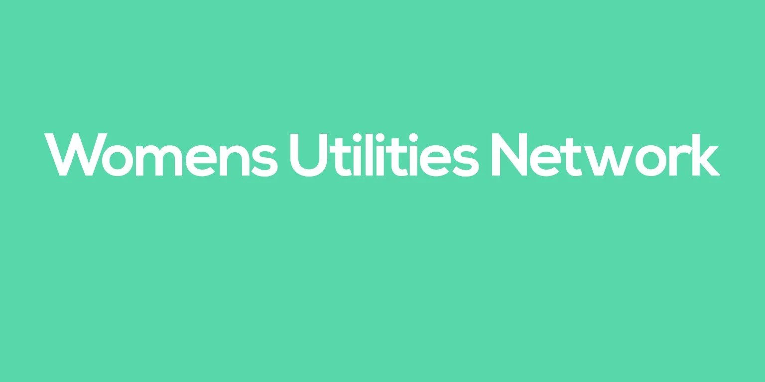 Text reading 'Womens Utilities Network' on a green background.