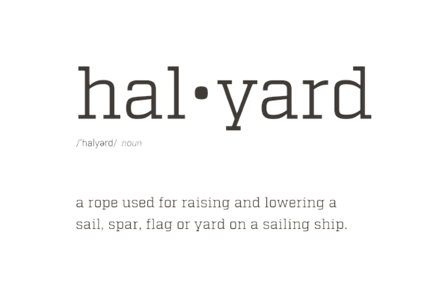 Halyard Definition