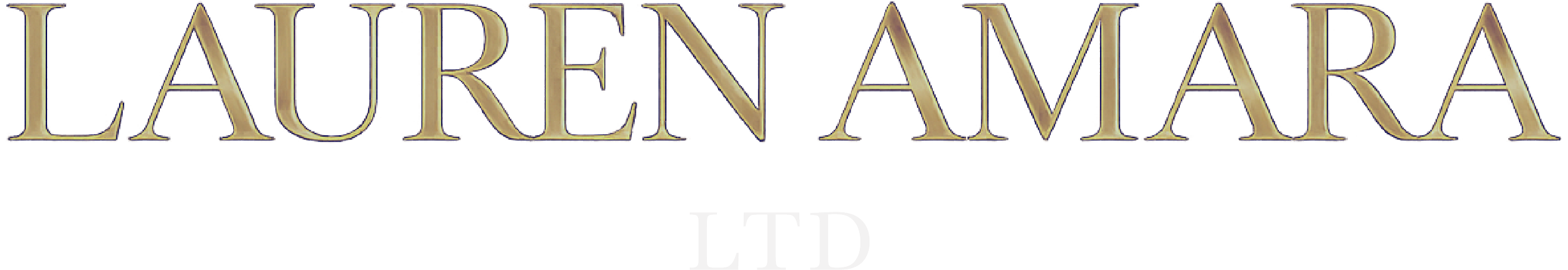Logo with the text "LAUREN ANNA LTD" in large gold lettering.