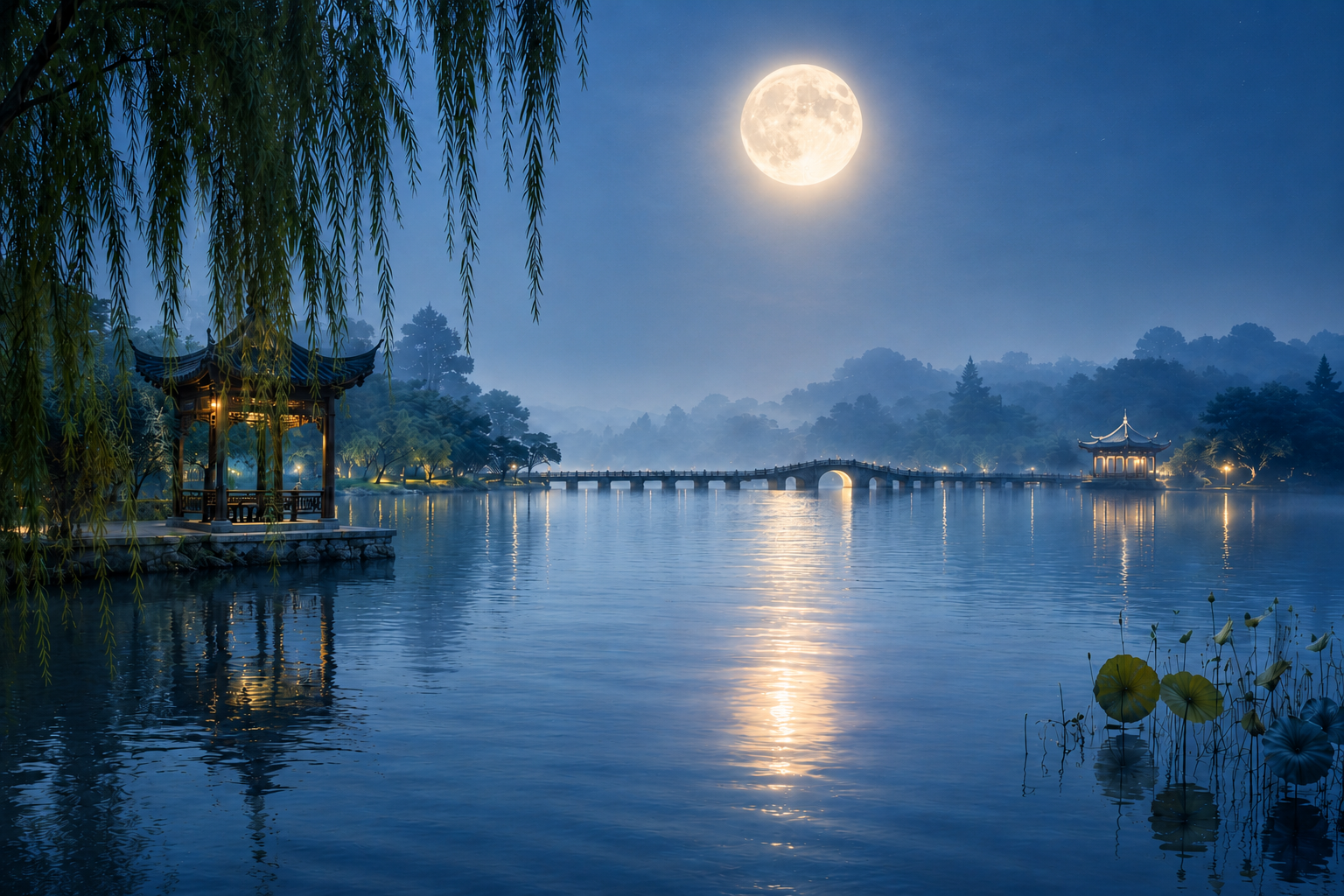 Same Moon at West Lake